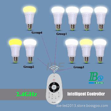 7W 650lm Dimmable Bulb LED and CCT Adjustable with E26/E27/B22